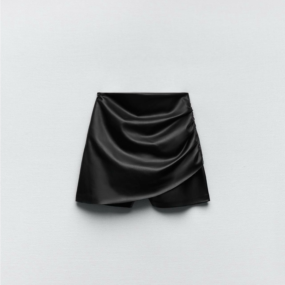 Zara Faux Leather Shorts